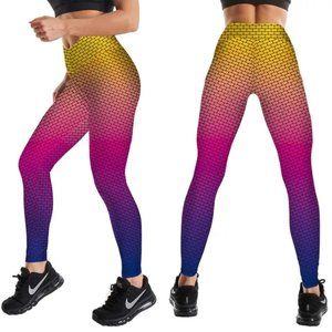 Push Up Elastic High Waist Printed Legging